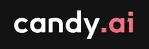 The logo for candy.ai, an AI companion platform.
