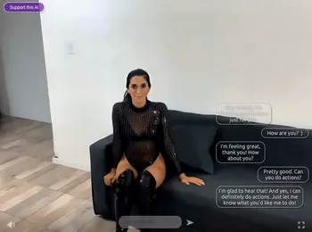 Screenshot of a chat with an AI character named NahirRouge.